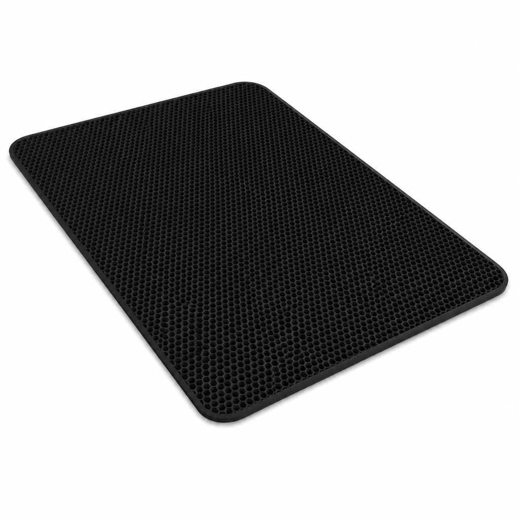 Double-layer cat litter mat