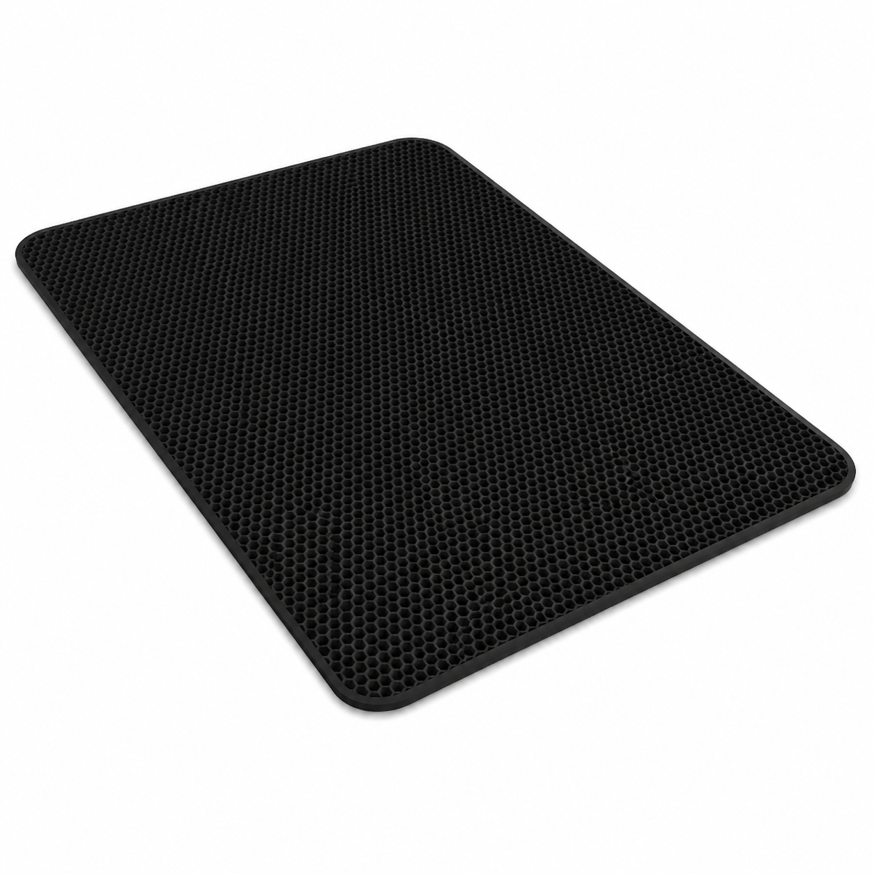 Double-layer cat litter mat