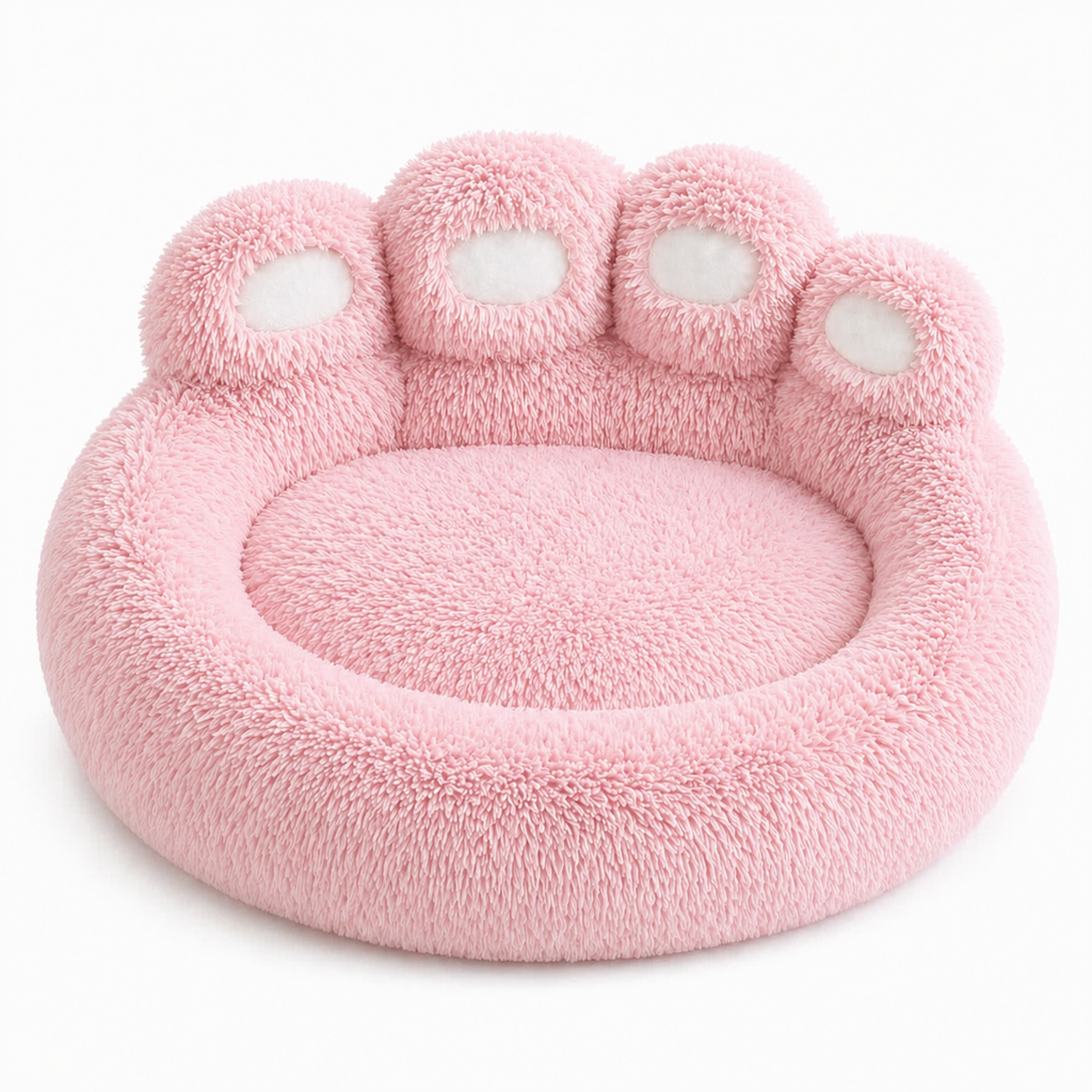 Fluffy dog bed