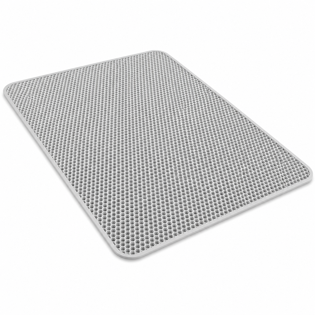 Double-layer cat litter mat