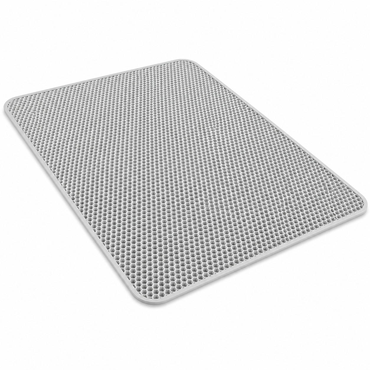 Double-layer cat litter mat